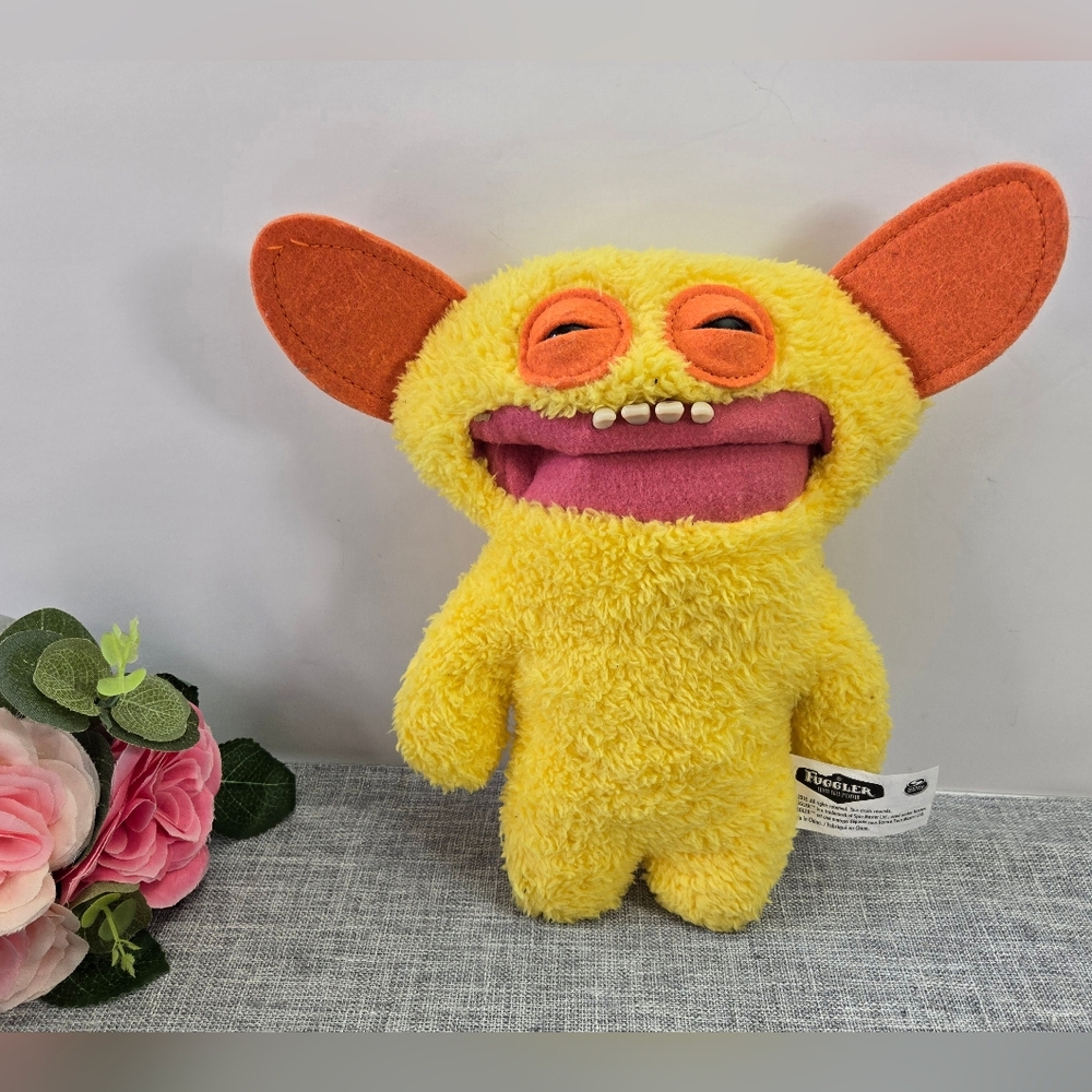 Fuggler Funny Ugly Monster Grin Grin‎ Doll Teeth Yellow 9" Snuggler Edition